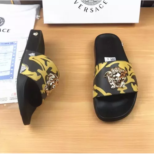 Replica Versace Slippers For Men #1311170 $45.00 USD for Wholesale