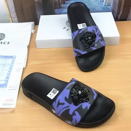 Replica Versace Slippers For Men #1311174 $45.00 USD for Wholesale