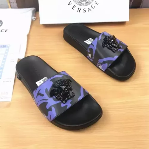 Replica Versace Slippers For Men #1311174 $45.00 USD for Wholesale