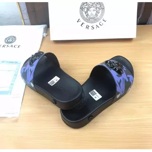 Replica Versace Slippers For Men #1311174 $45.00 USD for Wholesale
