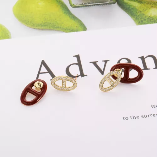 Replica Hermes Earrings For Women #1312080 $36.00 USD for Wholesale