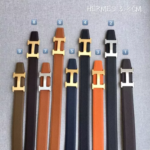 Replica Hermes AAA Quality Belts In 3.8cm For Men #1313895 $48.00 USD for Wholesale