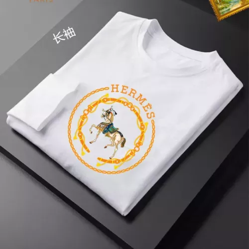 Replica Hermes T-Shirts Long Sleeved For Unisex #1314259 $34.00 USD for Wholesale