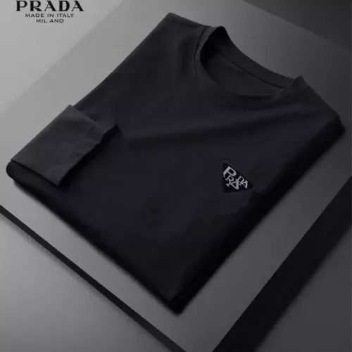 Replica Prada T-Shirts Long Sleeved For Unisex #1314268 $34.00 USD for Wholesale