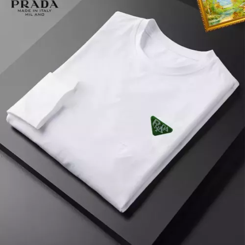 Replica Prada T-Shirts Long Sleeved For Unisex #1314313 $34.00 USD for Wholesale