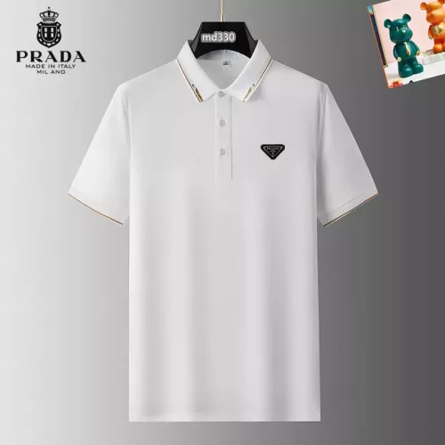 Prada T-Shirts Short Sleeved For Men #1314327 $34.00 USD, Wholesale Replica Prada T-Shirts