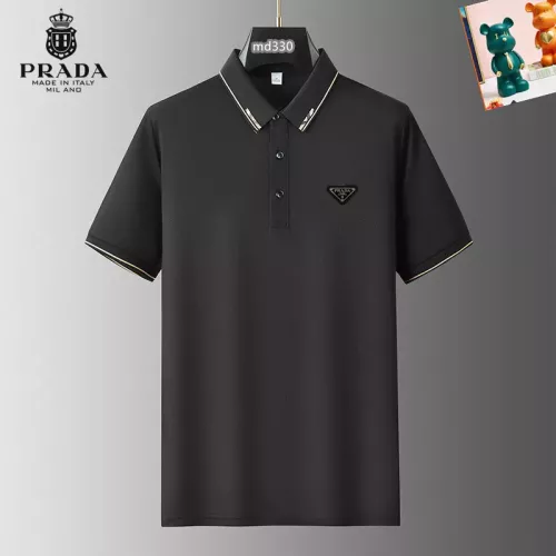Prada T-Shirts Short Sleeved For Men #1314329 $34.00 USD, Wholesale Replica Prada T-Shirts