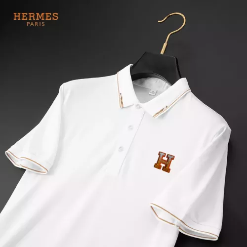 Replica Hermes T-Shirts Short Sleeved For Men #1314341 $34.00 USD for Wholesale