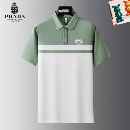 Prada T-Shirts Short Sleeved For Men #1314348 $34.00 USD, Wholesale Replica Prada T-Shirts