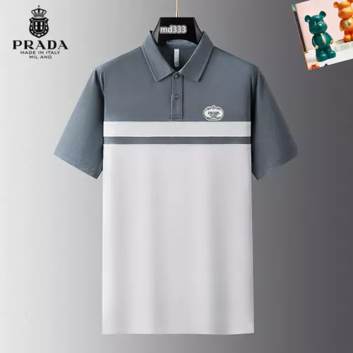 Prada T-Shirts Short Sleeved For Men #1314349 $34.00 USD, Wholesale Replica Prada T-Shirts