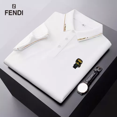 Replica Fendi T-Shirts Short Sleeved For Men #1314351 $34.00 USD for Wholesale