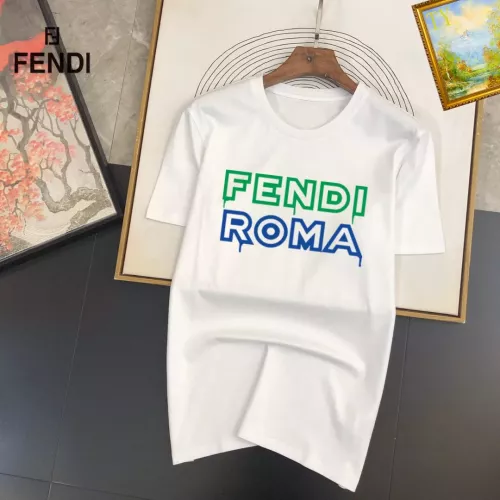 Fendi T-Shirts Short Sleeved For Unisex #1314434 $25.00 USD, Wholesale Replica Fendi T-Shirts