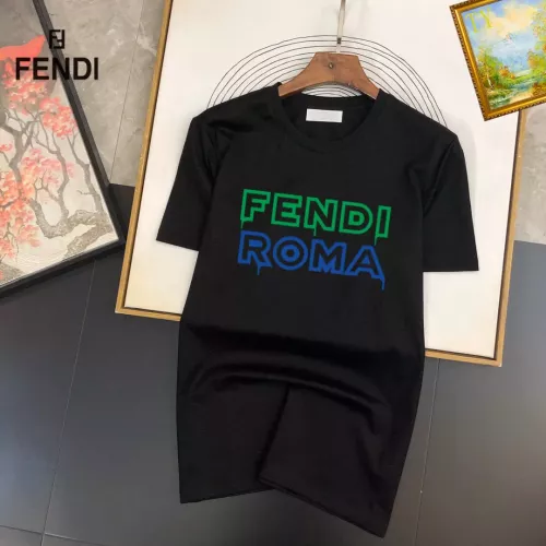 Fendi T-Shirts Short Sleeved For Unisex #1314435 $25.00 USD, Wholesale Replica Fendi T-Shirts