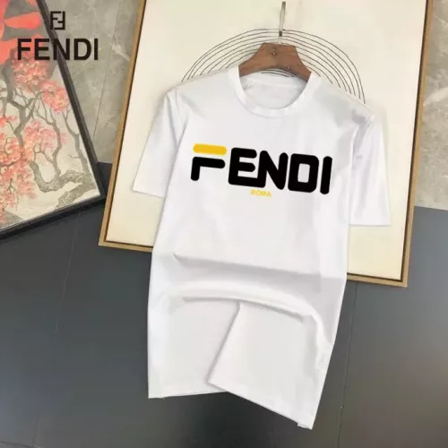 Fendi T-Shirts Short Sleeved For Unisex #1314476 $25.00 USD, Wholesale Replica Fendi T-Shirts
