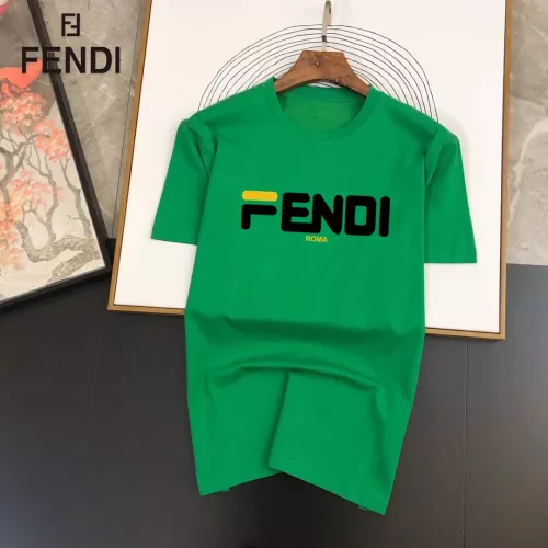 Fendi T-Shirts Short Sleeved For Unisex #1314479 $25.00 USD, Wholesale Replica Fendi T-Shirts