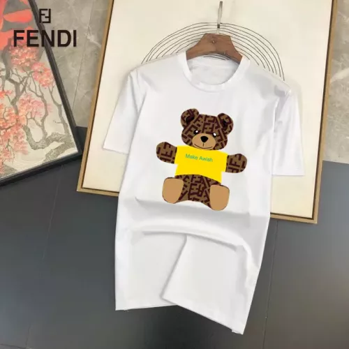 Fendi T-Shirts Short Sleeved For Unisex #1314481 $25.00 USD, Wholesale Replica Fendi T-Shirts