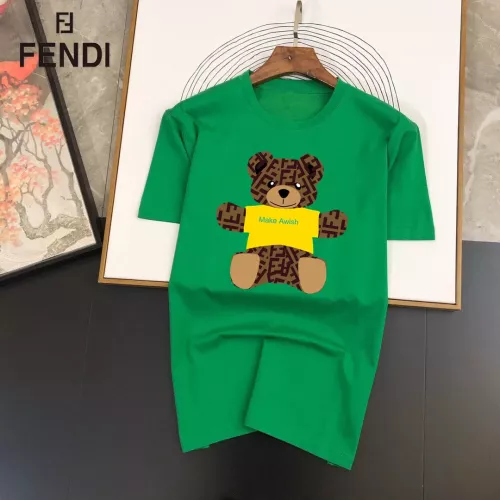 Fendi T-Shirts Short Sleeved For Unisex #1314484 $25.00 USD, Wholesale Replica Fendi T-Shirts
