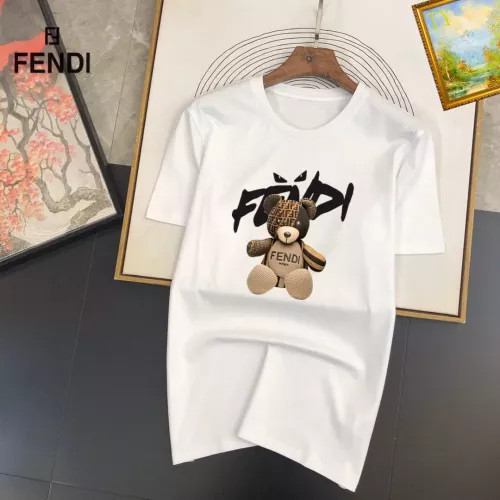 Fendi T-Shirts Short Sleeved For Unisex #1314487 $25.00 USD, Wholesale Replica Fendi T-Shirts