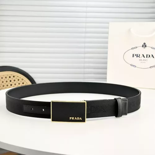 Prada AAA Quality Belts In 3.5cm For Men #1314556 $56.00 USD, Wholesale Replica Prada AAA Quality Belts