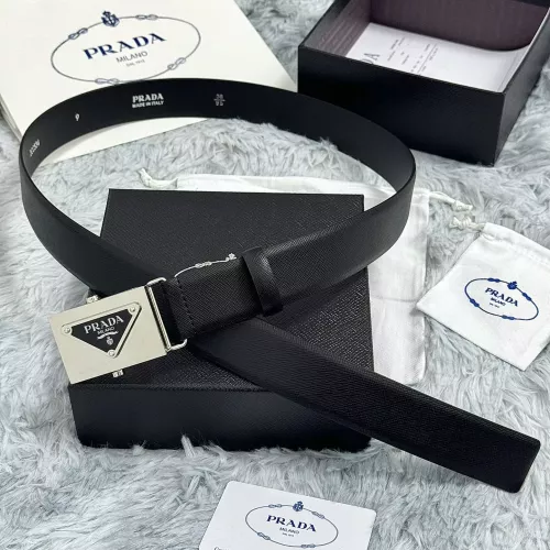Prada AAA Quality Belts In 3.5cm For Men #1314678 $64.00 USD, Wholesale Replica Prada AAA Quality Belts