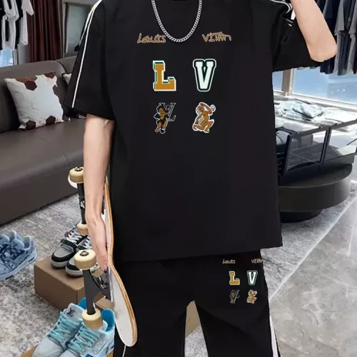 Louis Vuitton LV Tracksuits Short Sleeved For Men #1314870 $80.00 USD, Wholesale Replica Louis Vuitton LV Tracksuits
