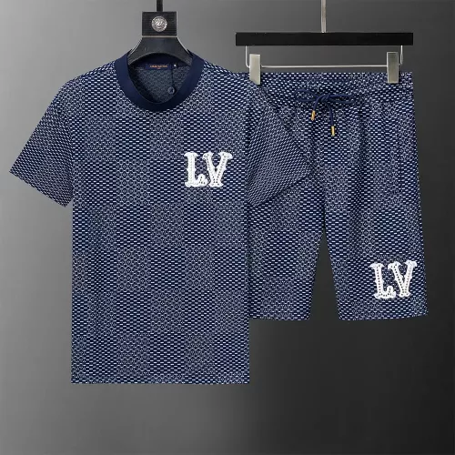 Louis Vuitton LV Tracksuits Short Sleeved For Men #1315591 $42.00 USD, Wholesale Replica Louis Vuitton LV Tracksuits