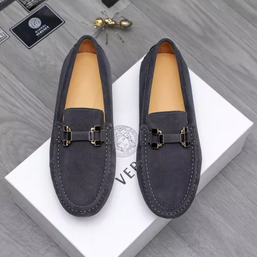 Replica Versace Leather Shoes For Men #1317284 $76.00 USD for Wholesale