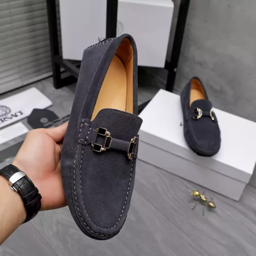 Replica Versace Leather Shoes For Men #1317284 $76.00 USD for Wholesale
