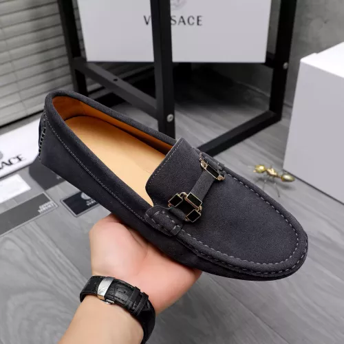 Replica Versace Leather Shoes For Men #1317284 $76.00 USD for Wholesale