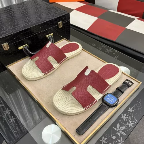 Hermes Slippers For Men #1317398 $60.00 USD, Wholesale Replica Hermes Slippers