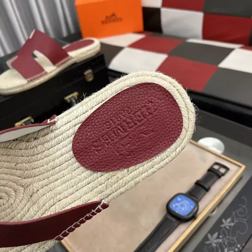 Replica Hermes Slippers For Men #1317398 $60.00 USD for Wholesale