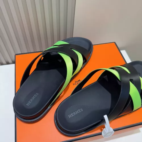Replica Hermes Slippers For Men #1317533 $56.00 USD for Wholesale