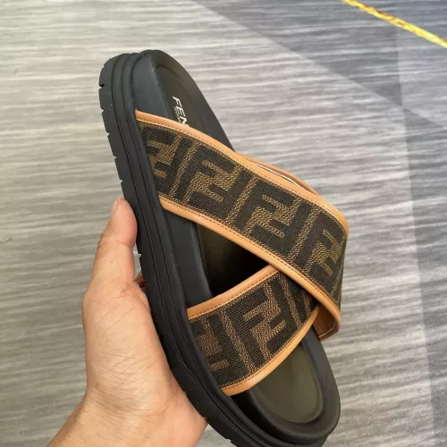 Replica Fendi Slippers For Men #1317553 $64.00 USD for Wholesale