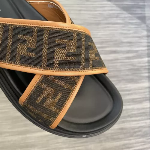 Replica Fendi Slippers For Men #1317553 $64.00 USD for Wholesale
