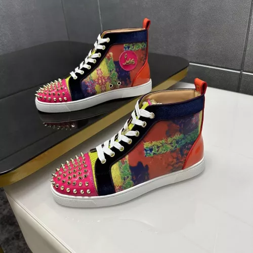 Christian Louboutin High Top Shoes For Men #1318310 $98.00 USD, Wholesale Replica Christian Louboutin High Top Shoes