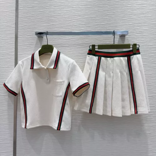 Gucci Tracksuits Short Sleeved For Women #1318318 $85.00 USD, Wholesale Replica Gucci Tracksuits