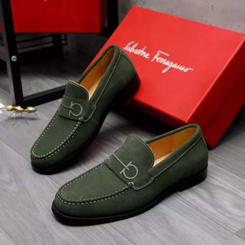 Salvatore Ferragamo Leather Shoes For Men #1318454 $88.00 USD, Wholesale Replica Salvatore Ferragamo Leather Shoes