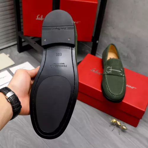 Replica Salvatore Ferragamo Leather Shoes For Men #1318454 $88.00 USD for Wholesale