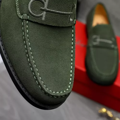Replica Salvatore Ferragamo Leather Shoes For Men #1318454 $88.00 USD for Wholesale