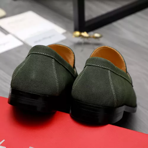 Replica Salvatore Ferragamo Leather Shoes For Men #1318454 $88.00 USD for Wholesale