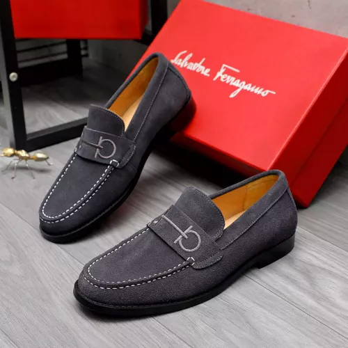 Salvatore Ferragamo Leather Shoes For Men #1318456 $88.00 USD, Wholesale Replica Salvatore Ferragamo Leather Shoes