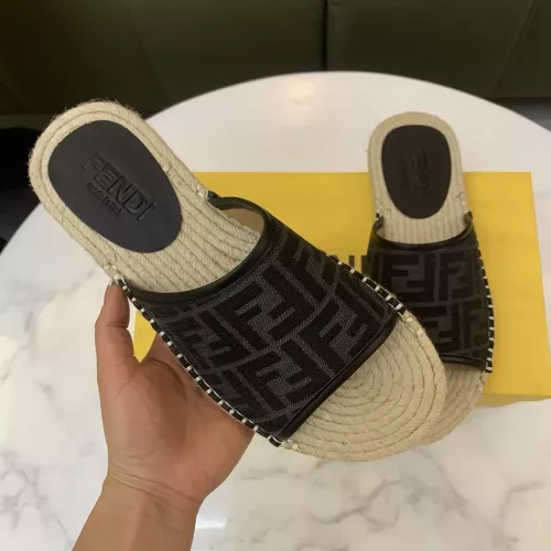 Replica Fendi Slippers For Men #1318496 $60.00 USD for Wholesale