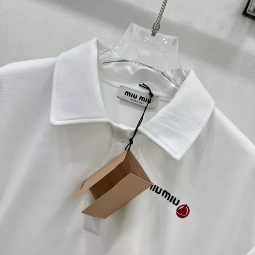 Replica MIU MIU Dresses Short Sleeved For Women #1318582 $85.00 USD for Wholesale