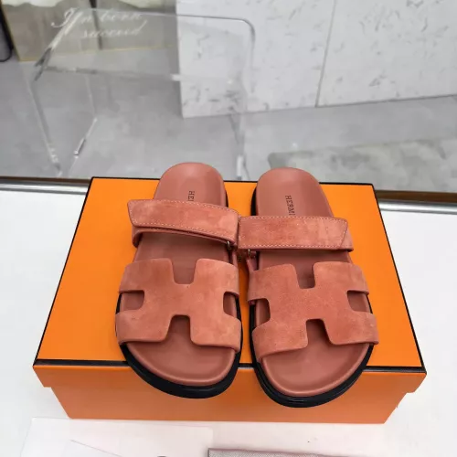 Replica Hermes Slippers For Men #1318717 $88.00 USD for Wholesale