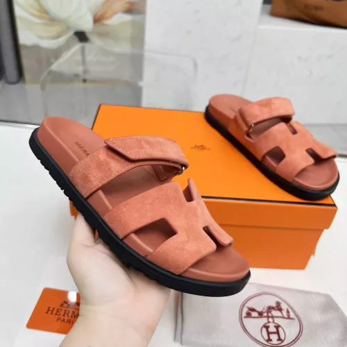 Replica Hermes Slippers For Men #1318717 $88.00 USD for Wholesale