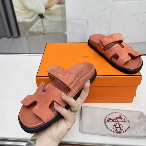Replica Hermes Slippers For Men #1318717 $88.00 USD for Wholesale