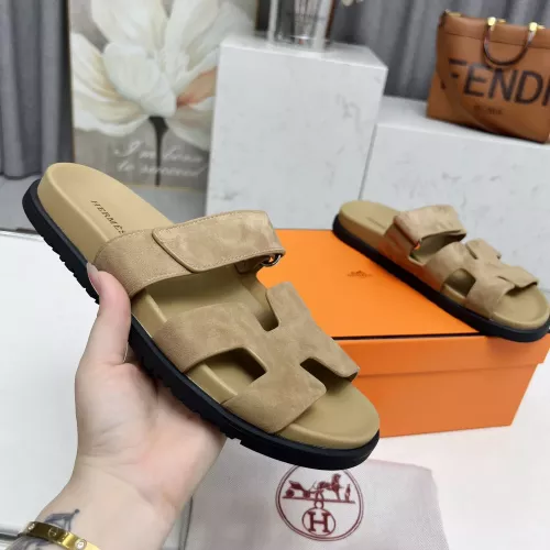 Replica Hermes Slippers For Men #1318724 $88.00 USD for Wholesale