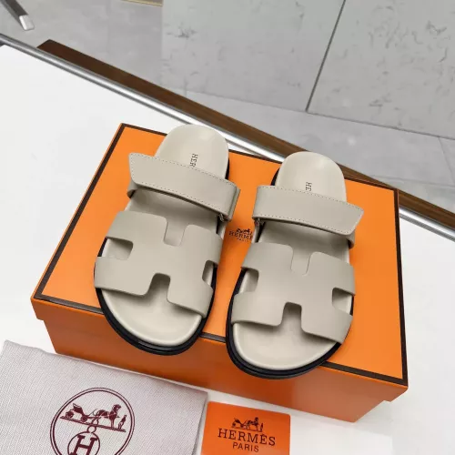 Replica Hermes Slippers For Men #1318737 $88.00 USD for Wholesale