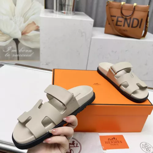 Replica Hermes Slippers For Men #1318737 $88.00 USD for Wholesale
