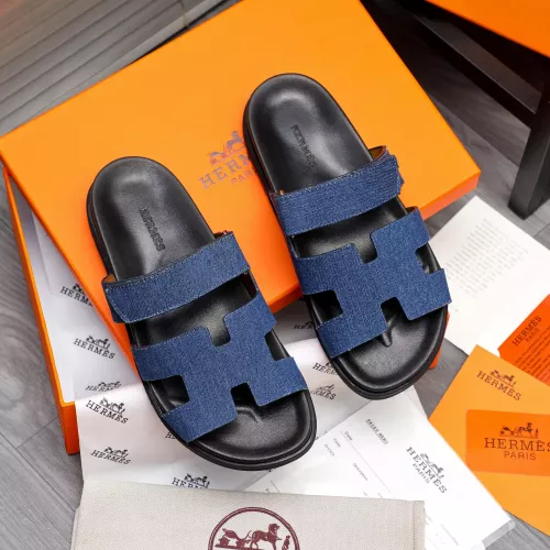 Replica Hermes Slippers For Men #1318797 $68.00 USD for Wholesale